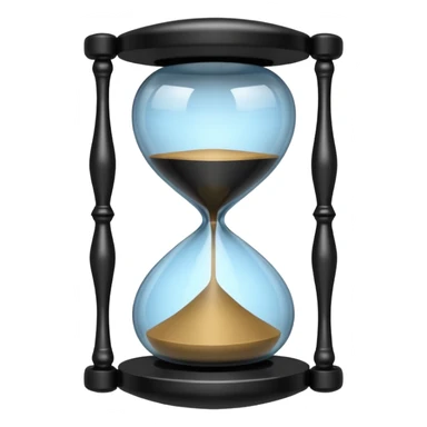 black Hourglasse sticker