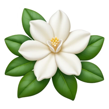 Gardenia blanca sticker
