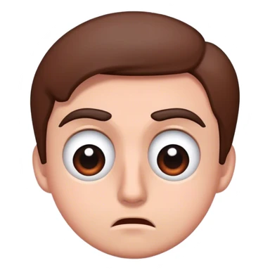 Raised eyebrow looking to the side visibly confused  sticker