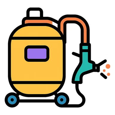 sandblasting machine sticker