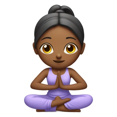 Girl in a yoga position  sticker