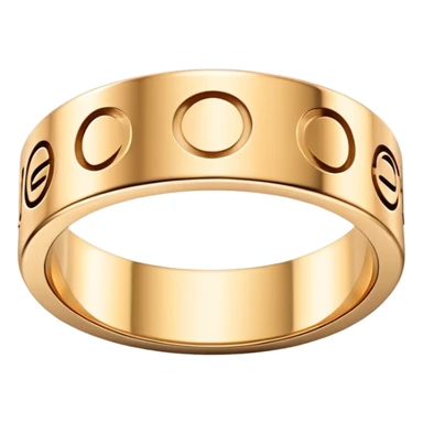 Realistic Cartier love ring  sticker