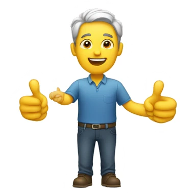 Man talking to a customer sticker