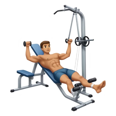 Man Doing Machine Leg Extension sticker