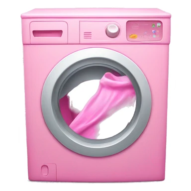 Pink laundry detergent sticker