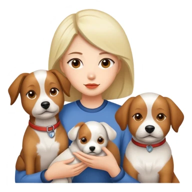 Jolintsai and her dogs sticker