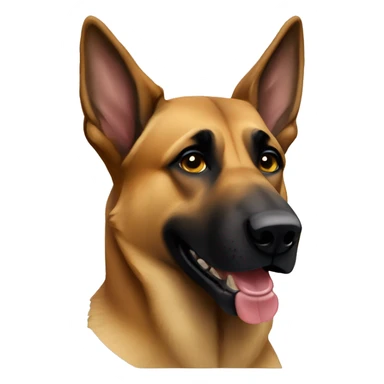 malinois german shepherd dog sticker
