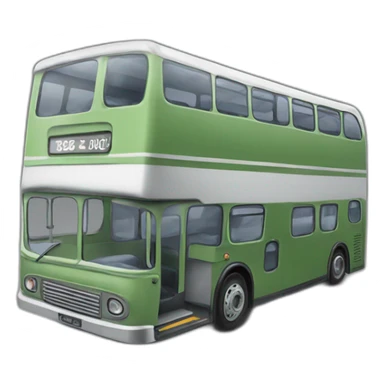 Double decker bus sticker