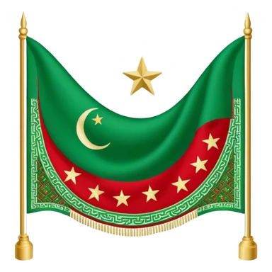 Turkman bayraği sticker