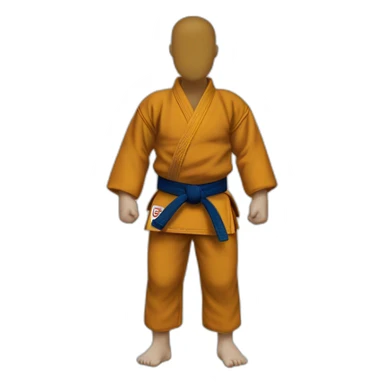 Judo ceinture marron sticker