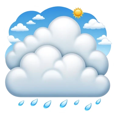 sunny day with a few clouds sticker