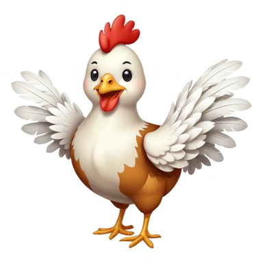 Happy chicken sticker
