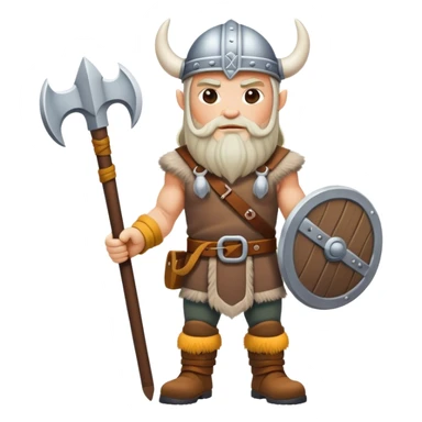 white skin road builder full body as a viking sticker