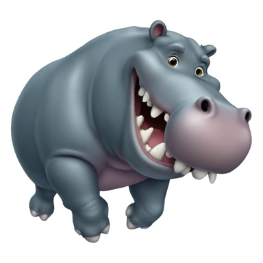Hippo sticker