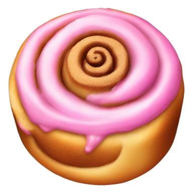 pink cinnamon bun sticker