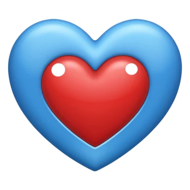 Coeur bleu Normal  sticker