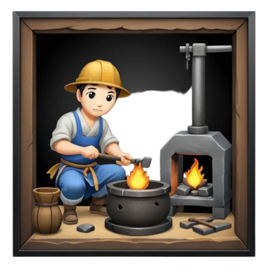 A Japanese blacksmith forge sticker