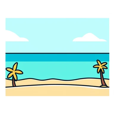 football on a beautiful beach with waves sticker