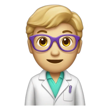 "laboratory coat" purple sticker