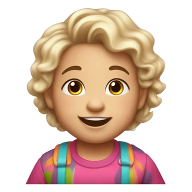 Cute toddler sticker