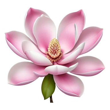 magnolia with pink center sticker