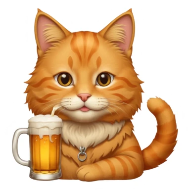Gato tomando servesa sticker