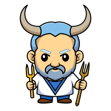 Netanyahu as satan sticker