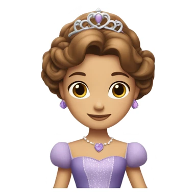 Sofia the first in a dress sticker