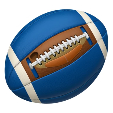 blue football ball sticker