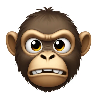monkey angry sticker