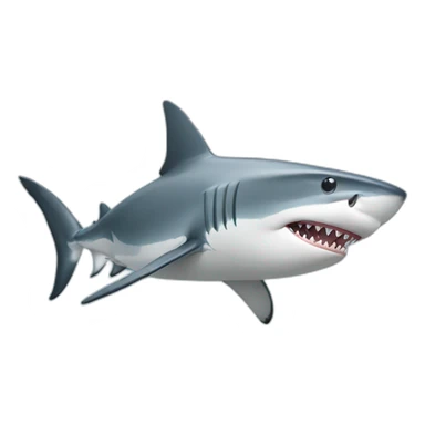 Shark with cap sticker