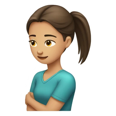 Girl shoulder pain sticker