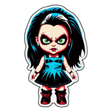 Tiffany bride of chucky  sticker