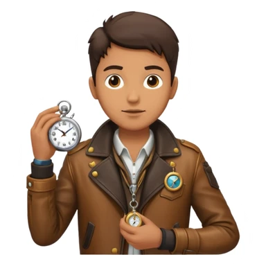 Explorer with pocket watch sticker