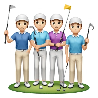 Happy Easter to golfer players sticker