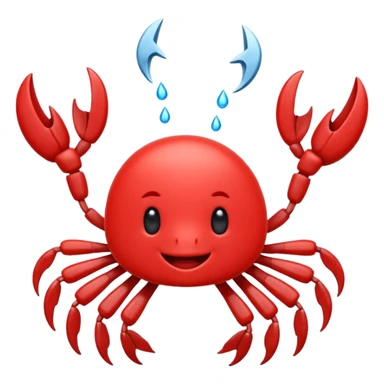 Cangrejo dando las gracias sticker