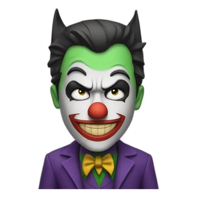 Joker X batman sticker