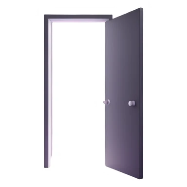 door slightly open with a strong, visible beam and glow of white light shining through the crack, dramatic contrast in a dark scene sticker