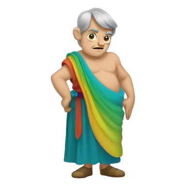 Quasimodo wearing a dress sticker