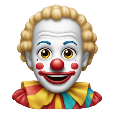 Clown from McDonald’s with toys  sticker