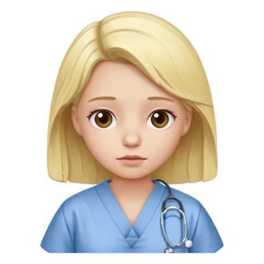 Sick blonde girl  sticker