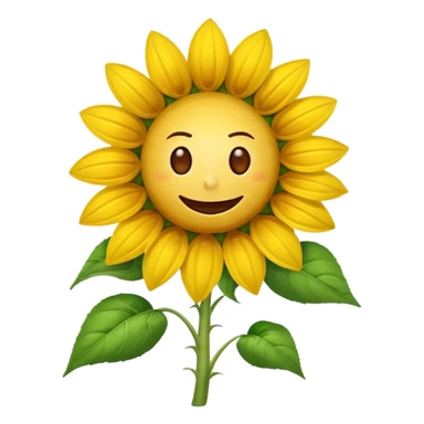 a picture of the sunflower from Plants vs. Zombies sticker