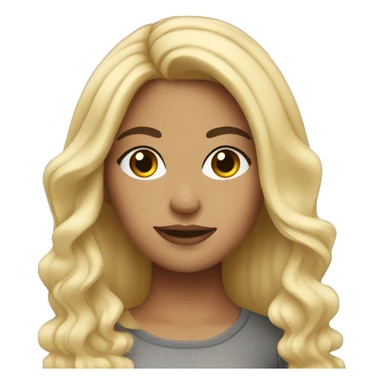 Blonde Hispanic girl with lash extensions  sticker