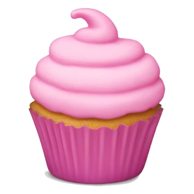 Vanilla cupcake with pink frosting  sticker