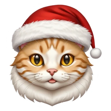 Christmas cat sticker