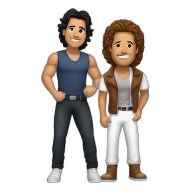 Carlos vives and romeo santos sticker