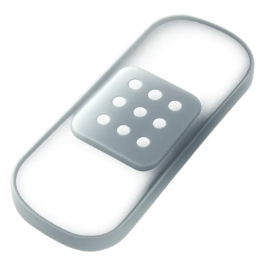 bandage, frosted translucent look, matte glass style sticker