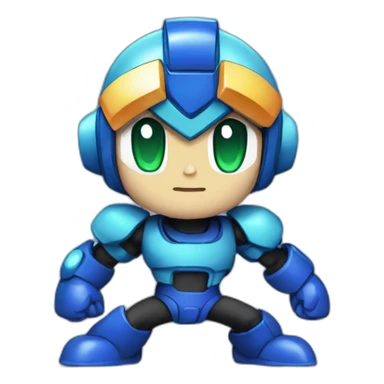 Megaman x con ropq sticker