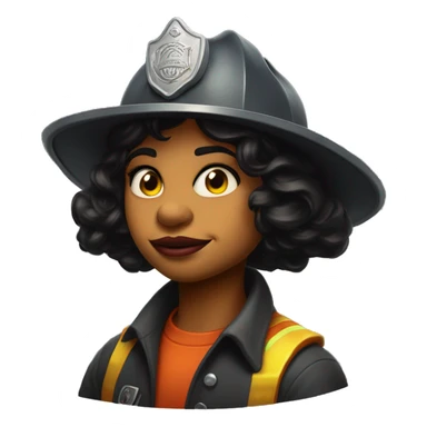 jasmine firefighter in Uncle Scrooge style, oil paint, mysterious eyes, intricate lips, masterpiece portrait, beautiful, desirable, logical sticker