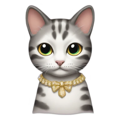 Miumiu fashionable cat sticker
